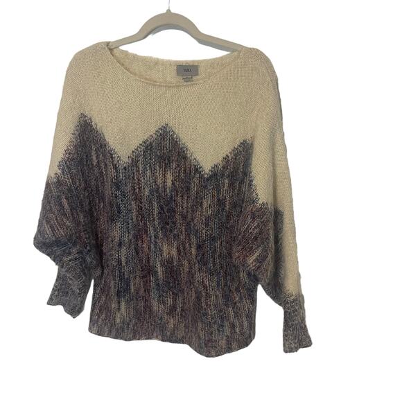 Yaira Women's Size Medium Fuzzy Purple Blue Knit Sweater - Picture 1 of 10